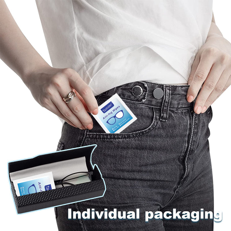 🕶Essential for glasses owners - Glasses defogging and degreasing wipes 🕶