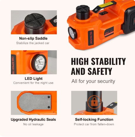 🔥Sonderangebot🔥🛠️ 12V Elektrischer Hydraulikwagenheber für Autos