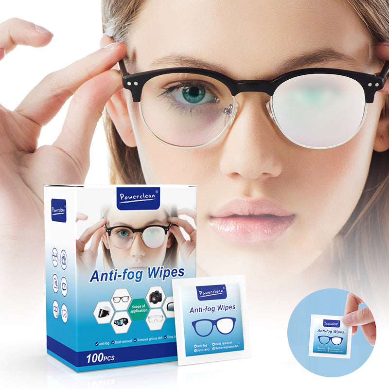 🕶Essential for glasses owners - Glasses defogging and degreasing wipes 🕶