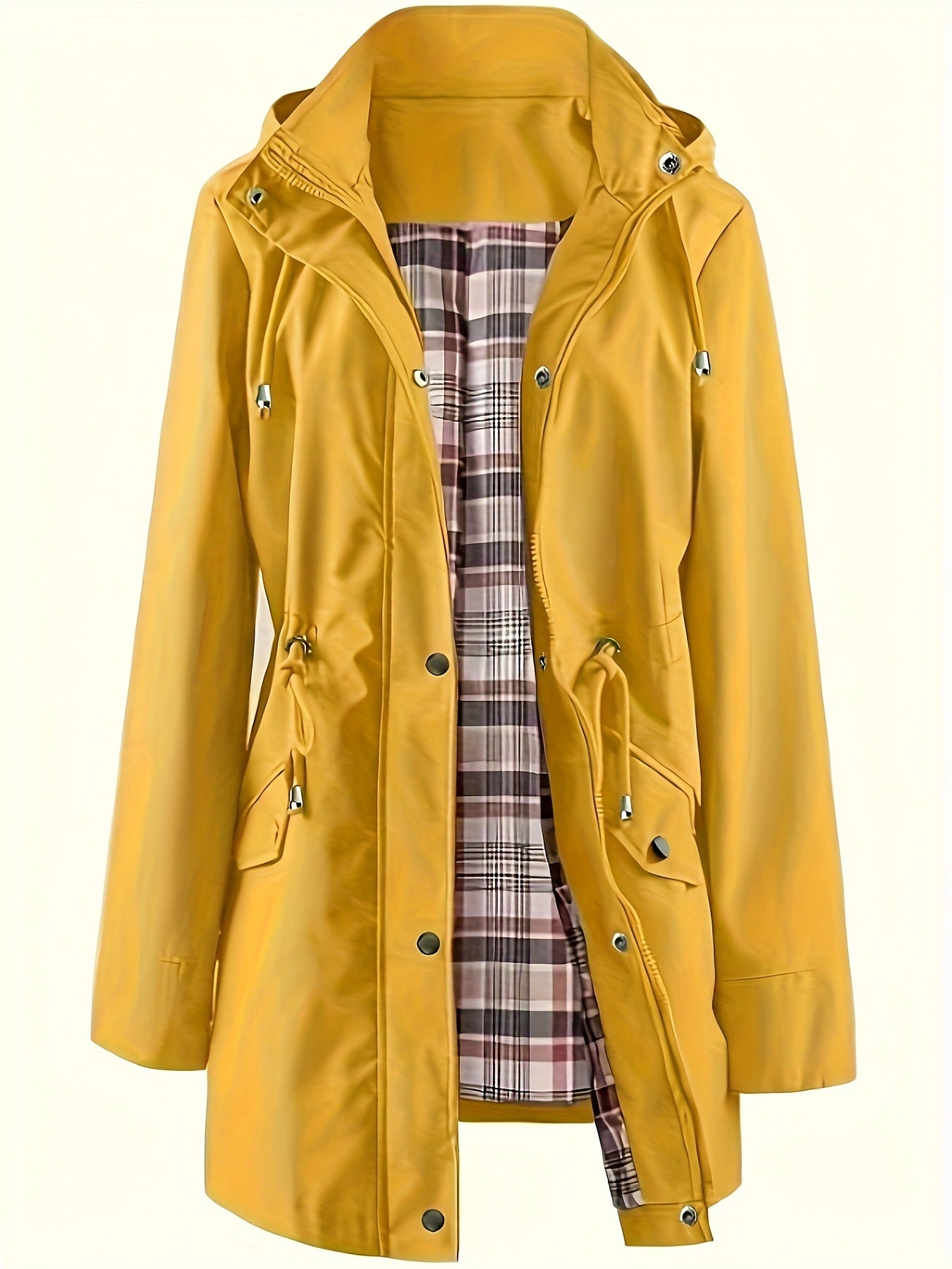❤️🔥Neu eingetroffen 50% Rabatt🥰 Einfarbige Freizeitjacken, wasserdichte und winddichte Mäntel, Windbreaker mit Kapuze