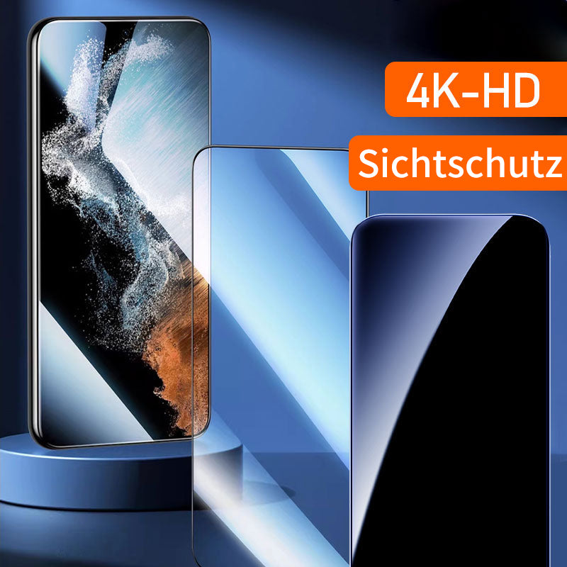 Película de protección de visualización de vidrio blindado de 4k HD/Pantalla de privacidad con función automática de eliminación de polvo para Samsung