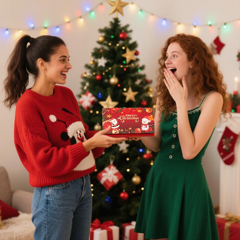🔥Letzter Tag - Kaufe 2 bekomme 1 gratis🎁🎄Weihnachtsgeldumschlag mit Geldklammer