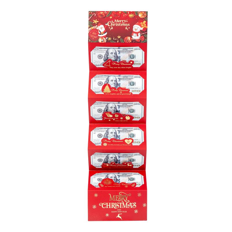 🔥Letzter Tag - Kaufe 2 bekomme 1 gratis🎁🎄Weihnachtsgeldumschlag mit Geldklammer