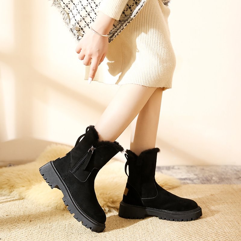 Damen-Winter-Fleece-Schneestiefel⚡Neu eingetroffen Sale-50 % Rabatt