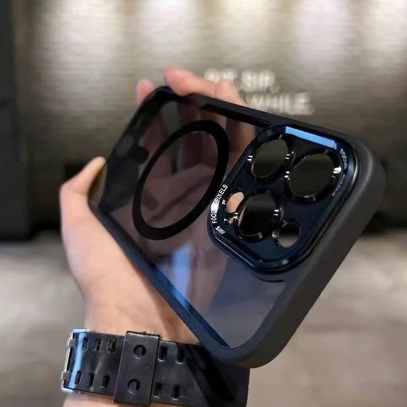 Getönte, stoßfeste, magnetische iPhone-Hülle.📱✨