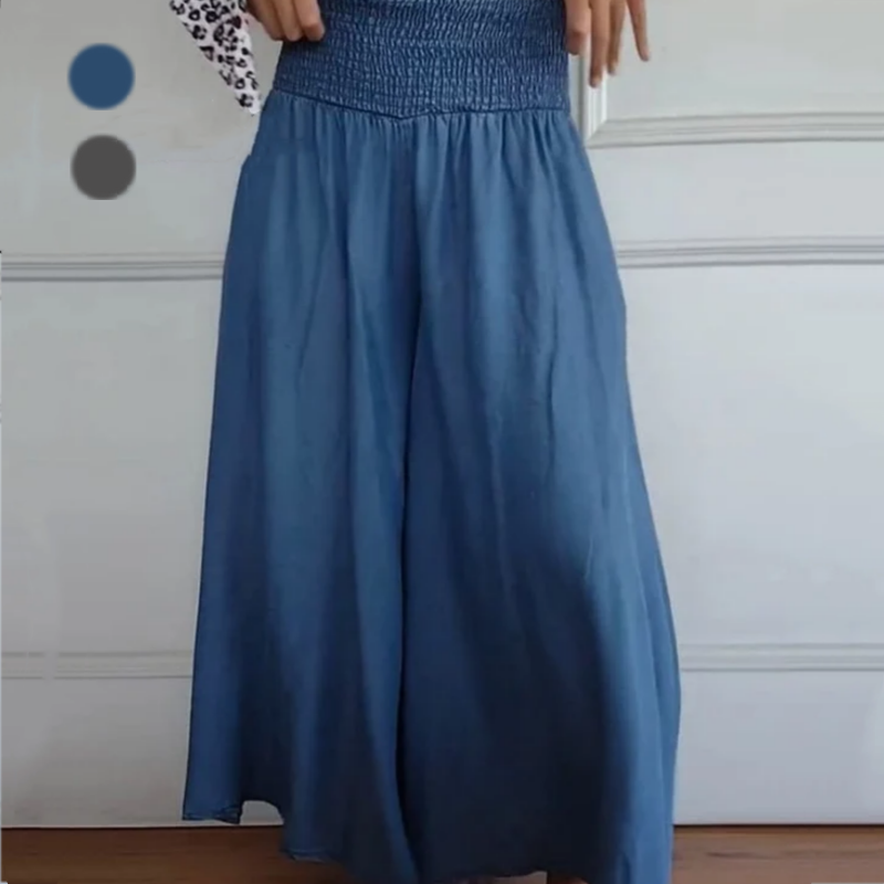 💥60% Rabatt für begrenzte Zeit💥Trendiges weites Damenbein mit hoher Taille und Taschen