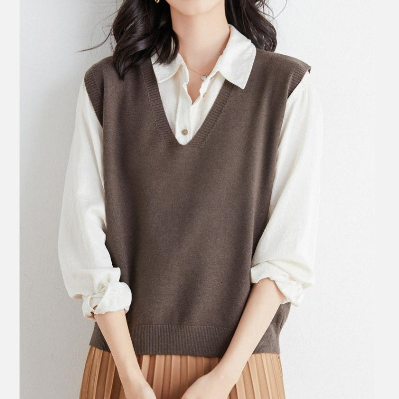 💥Zeitlich begrenzt 60 % RABATT 🌸Ultraweiche Strickweste mit V-Ausschnitt für Damen