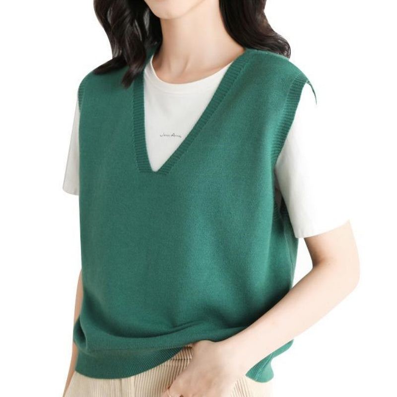 💥Zeitlich begrenzt 60 % RABATT 🌸Ultraweiche Strickweste mit V-Ausschnitt für Damen