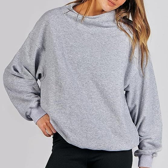 💖Neu eingetroffen - 50% RABATT💝Pullover-Sweatshirt mit Rollkragen und langen Ärmeln für Damen