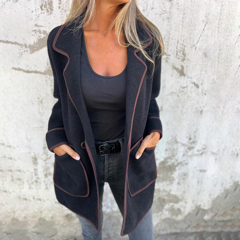 🌸Herbstschlussverkauf🌸Zeitlich begrenzt 53 % RABATT💕Stilvolle doppelseitige Wolljacke für Damen