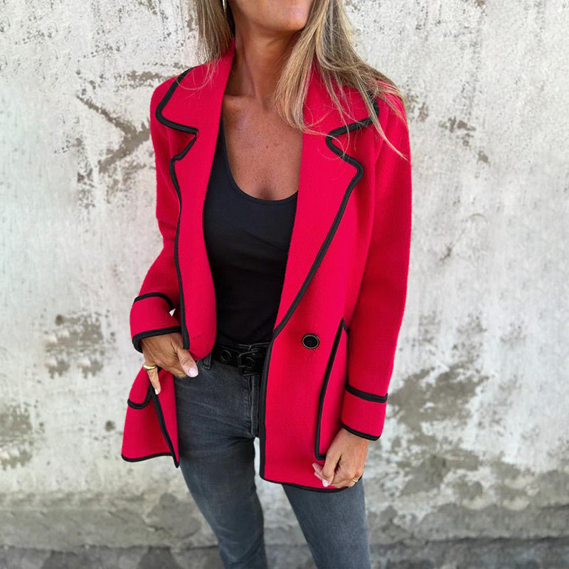 🌸Herbstschlussverkauf🌸Zeitlich begrenzt 53 % RABATT💕Stilvolle doppelseitige Wolljacke für Damen