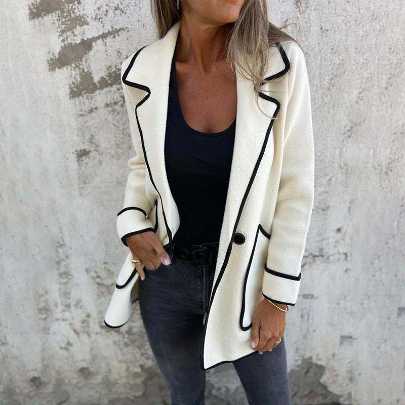 🌸Herbstschlussverkauf🌸Zeitlich begrenzt 53 % RABATT💕Stilvolle doppelseitige Wolljacke für Damen