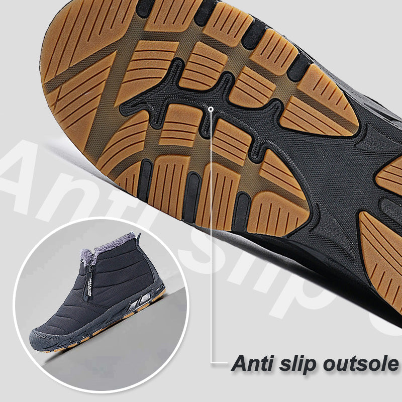 🎅Weihnachtsvorverkauf🎁Warme, wasserdichte Outdoor-Schneestiefel mit Kunstfellfutter für den Winter