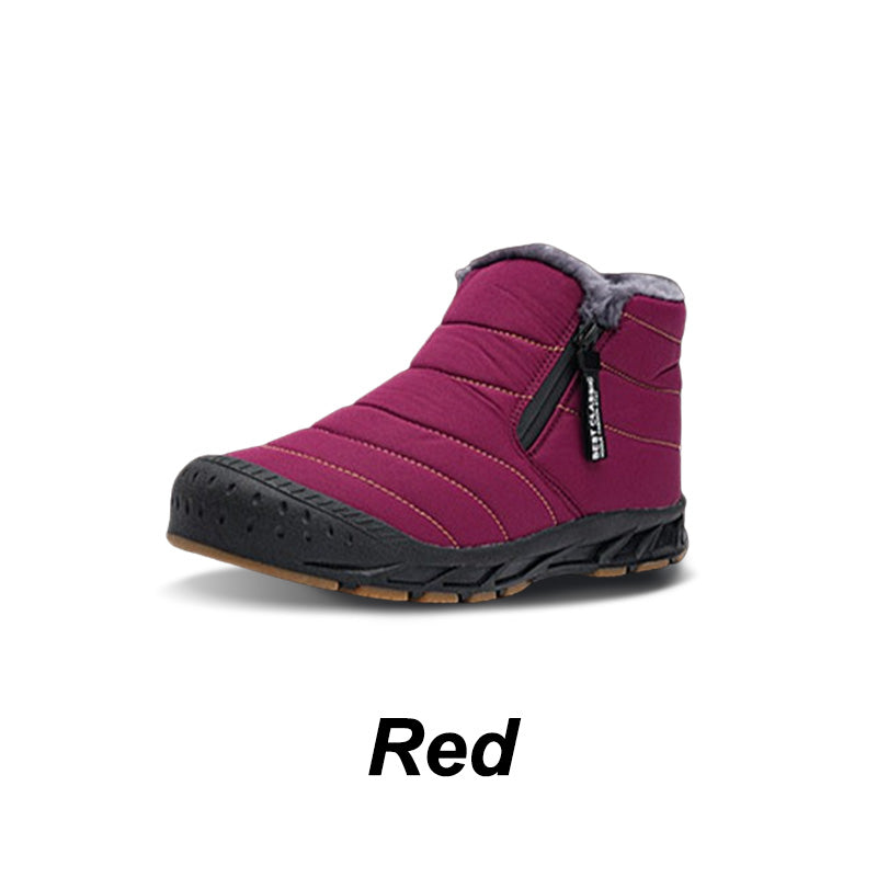 🎅Weihnachtsvorverkauf🎁Warme, wasserdichte Outdoor-Schneestiefel mit Kunstfellfutter für den Winter