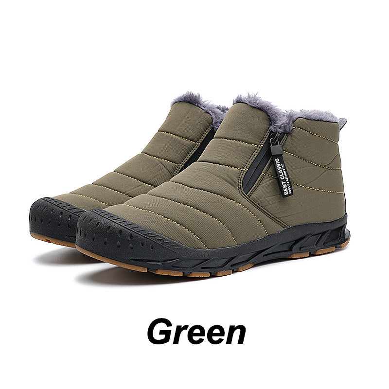 🎅Weihnachtsvorverkauf🎁Warme, wasserdichte Outdoor-Schneestiefel mit Kunstfellfutter für den Winter