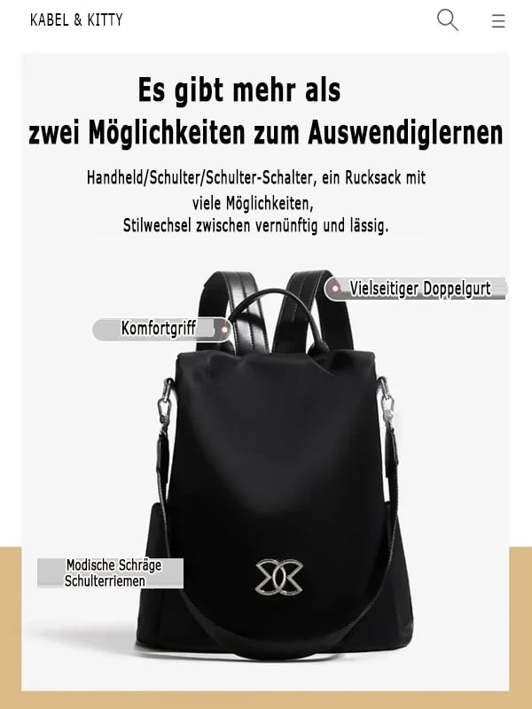 🔥GRÖSSTER SALE – 50% RABATT🔥Mehrzweck-Umhängetasche mit großem Fassungsvermögen und geringem Gewicht