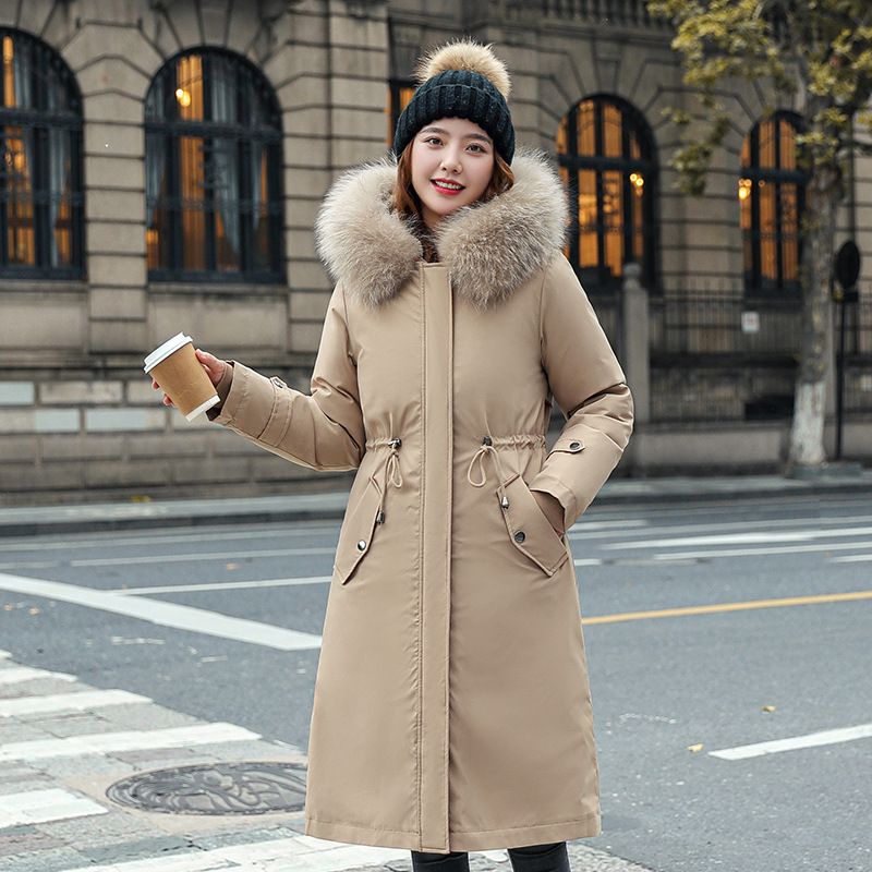 ✨Damen Winterparka mit Kapuze und warmem Fellkragen