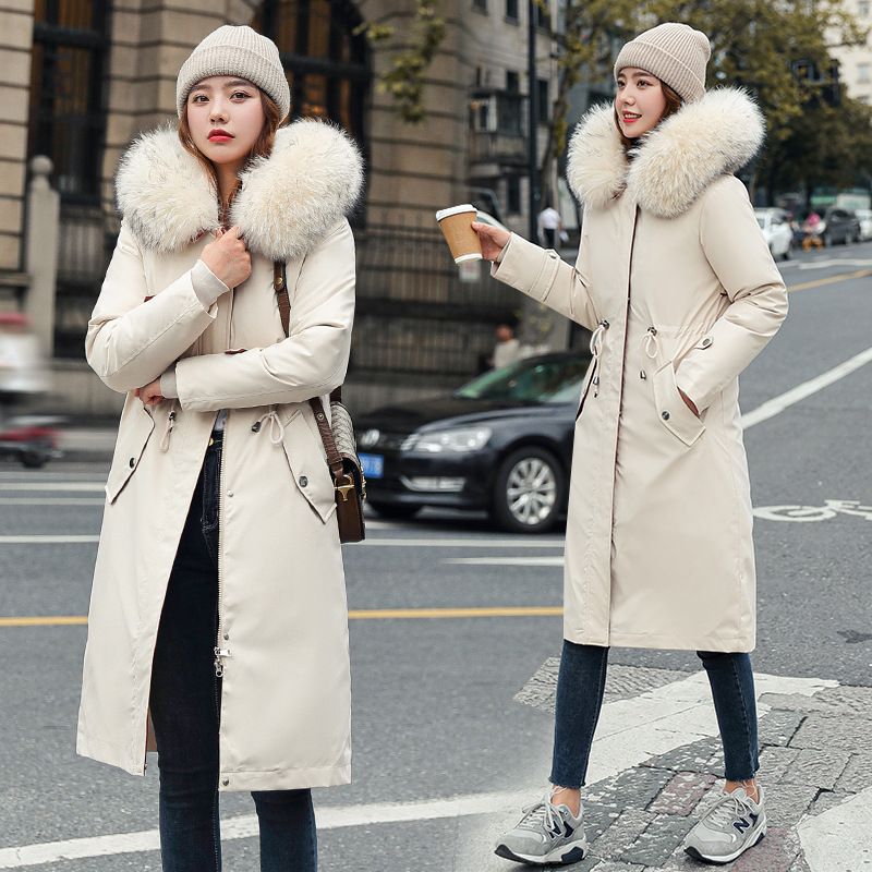 ✨Damen Winterparka mit Kapuze und warmem Fellkragen