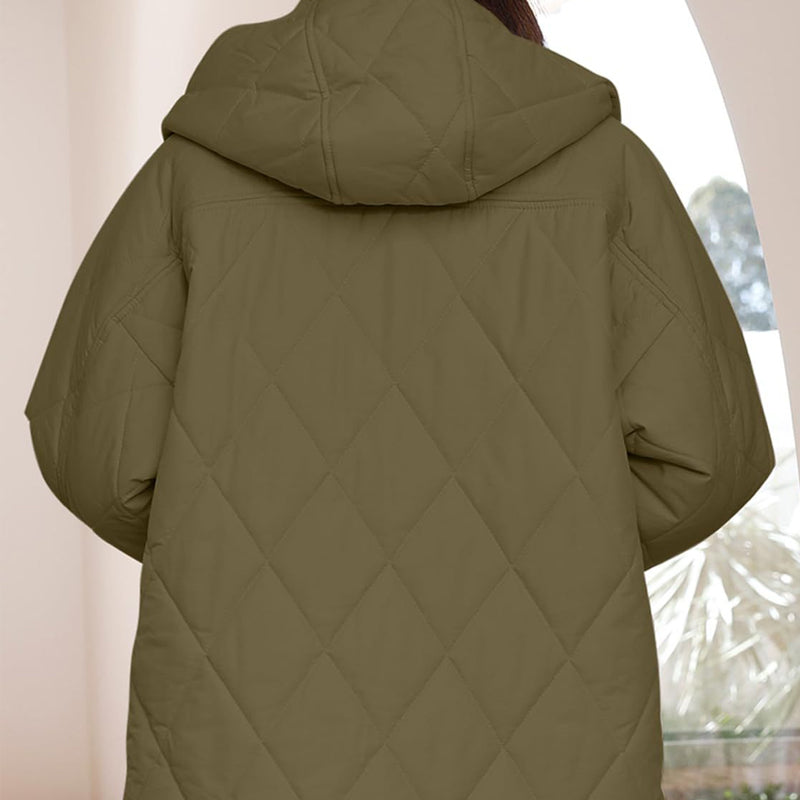 70%Rabatt🔥 Trendige leichte Steppjacke mit Kapuze für Damen im Winter