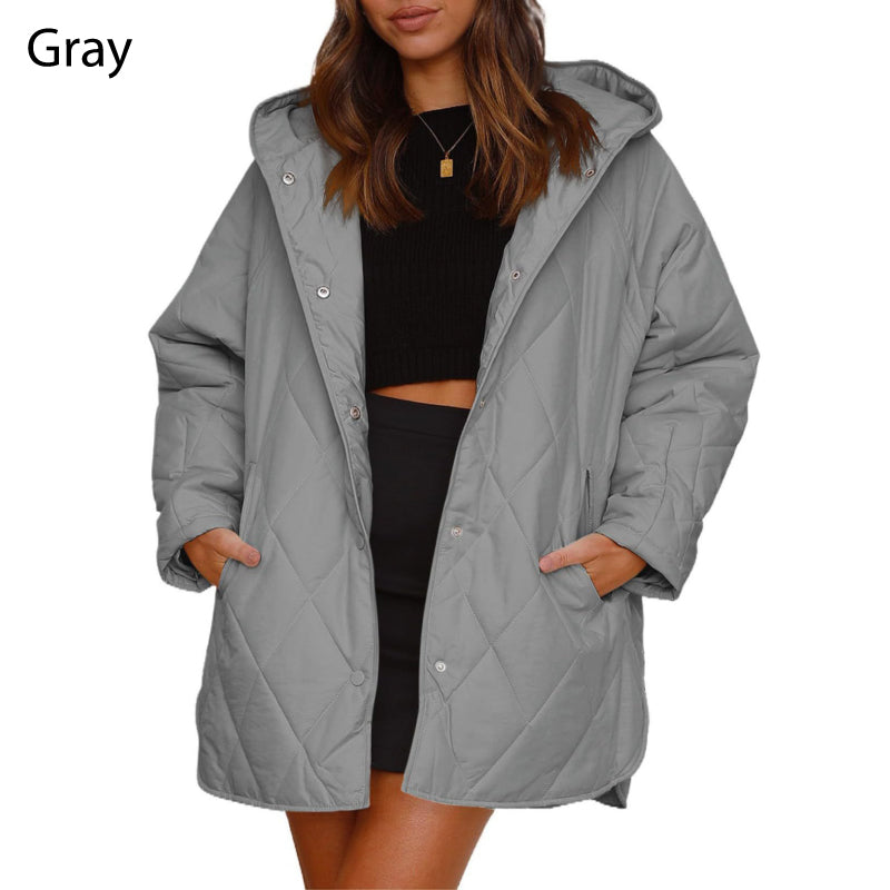 70%Rabatt🔥 Trendige leichte Steppjacke mit Kapuze für Damen im Winter