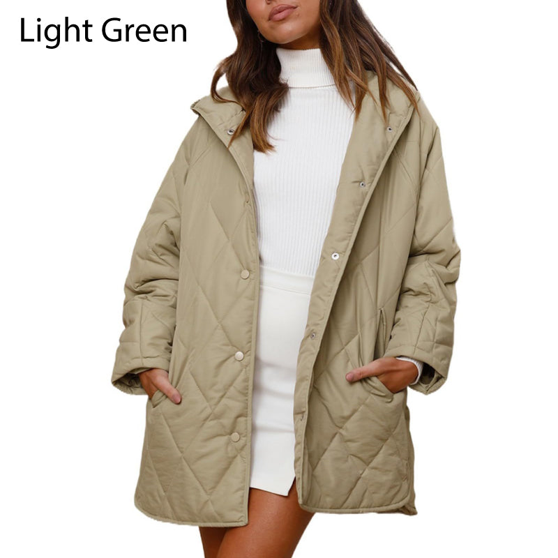 70%Rabatt🔥 Trendige leichte Steppjacke mit Kapuze für Damen im Winter