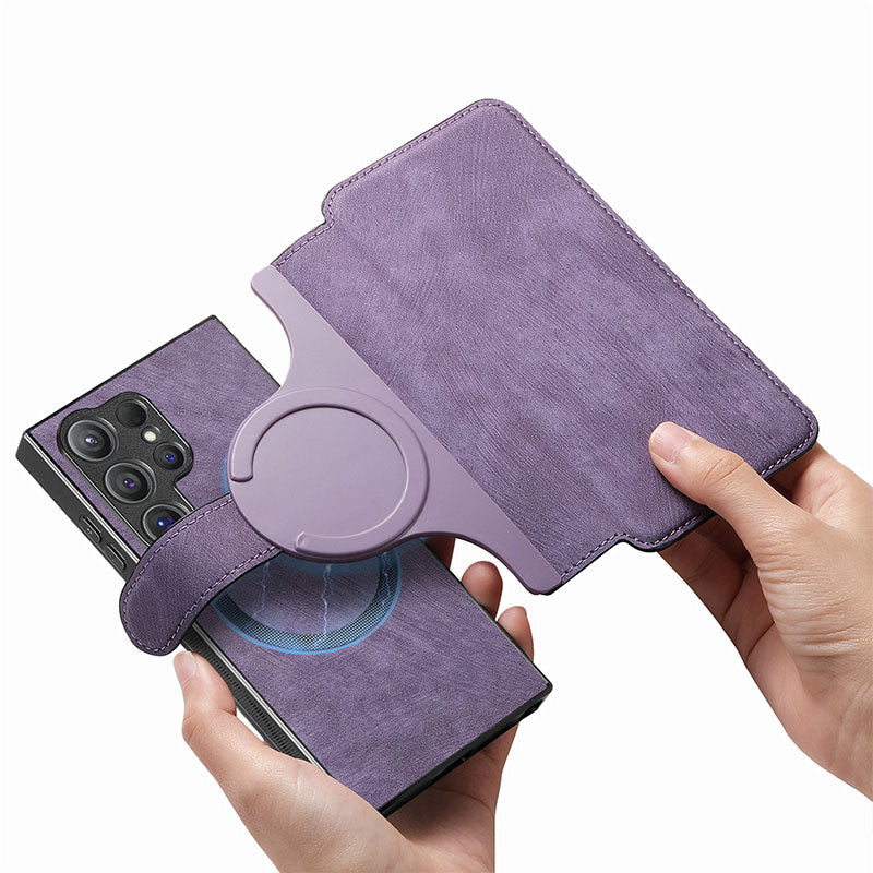Neu eingetroffen | 2-in-1 magnetische All-Inclusive-Schutzhülle aus Leder mit abnehmbarem Kartenhalter für die Samsung Galaxy S-Serie