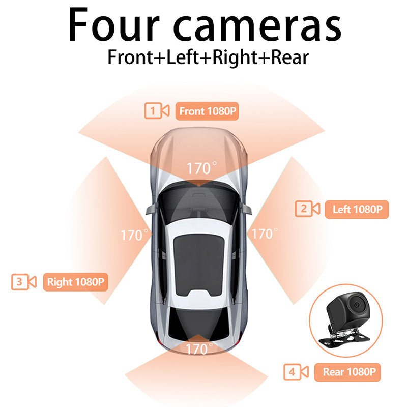 🔥VENDITA CALDA 2025🔥 Registratore per auto a 4 canali 1080P