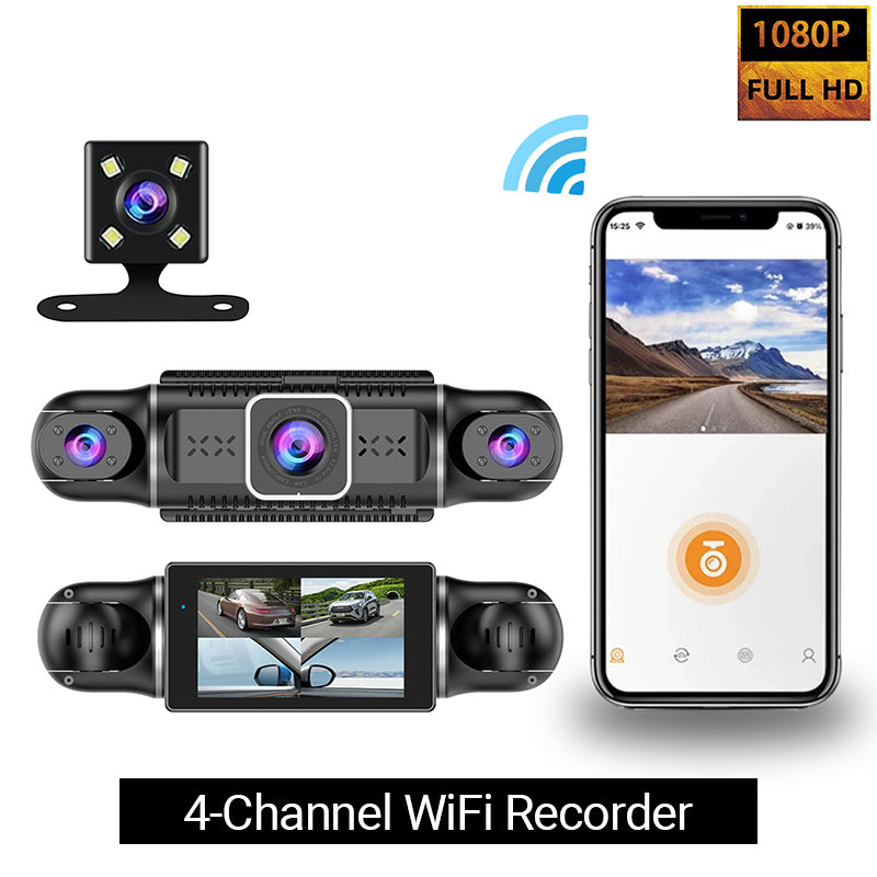 🔥VENDITA CALDA 2025🔥 Registratore per auto a 4 canali 1080P