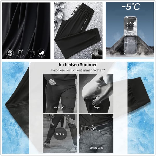đ„LETZTER TAG 50 % RABATTđ„Sommer Herren Eis Seide Sporthose