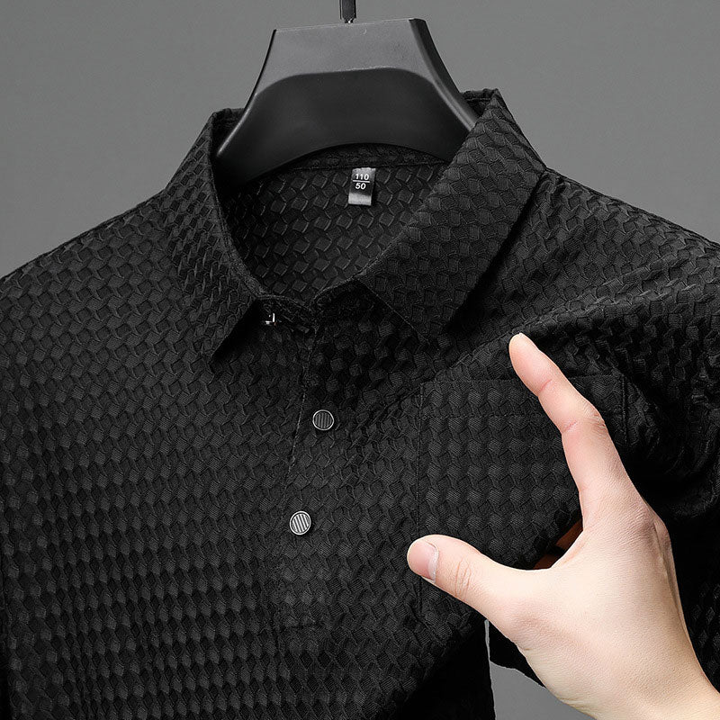 Camicia corta strutturata per uomini