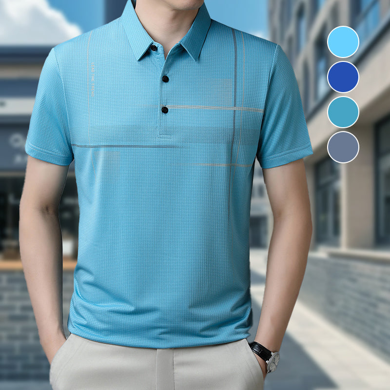 💥 Loose, cool, breathable lapel T-shirt for men