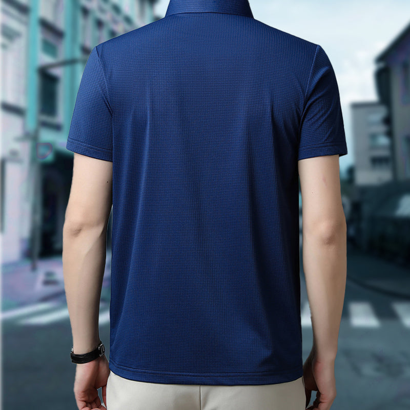 💥 Loose, cool, breathable lapel T-shirt for men