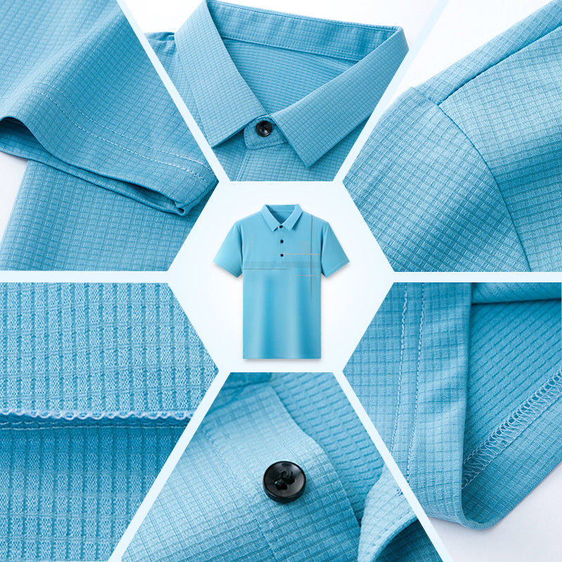 💥 Loose, cool, breathable lapel T-shirt for men