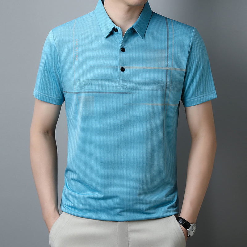 💥 Loose, cool, breathable lapel T-shirt for men