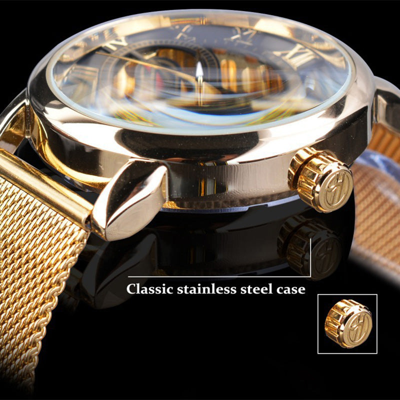 ⏳Offerta speciale a tempo limitato⌛Orologi da uomo scheletrati con lunetta meccanica