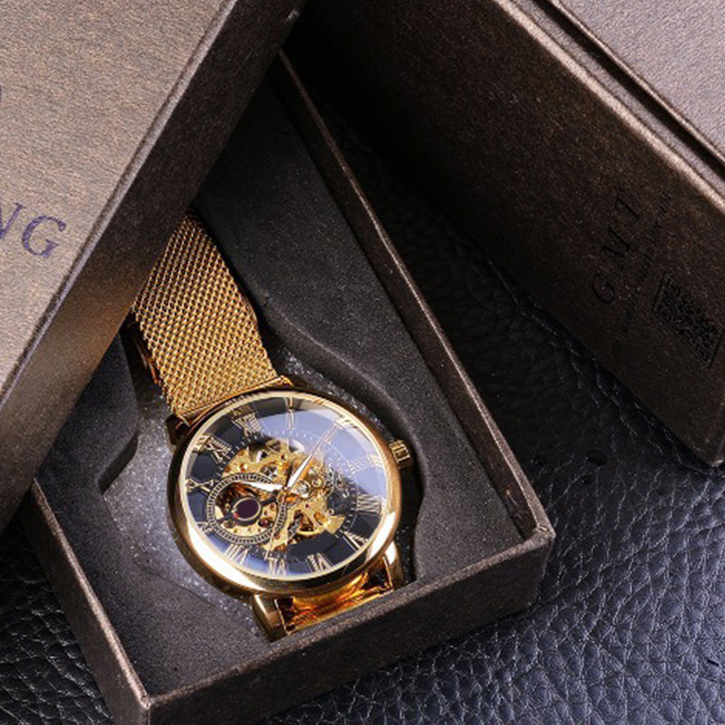 ⏳Offerta speciale a tempo limitato⌛Orologi da uomo scheletrati con lunetta meccanica