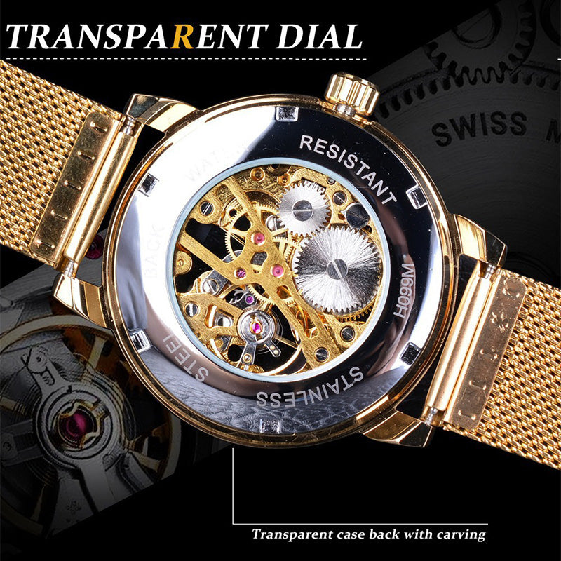 ⏳Offerta speciale a tempo limitato⌛Orologi da uomo scheletrati con lunetta meccanica