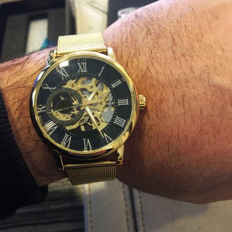 ⏳Offerta speciale a tempo limitato⌛Orologi da uomo scheletrati con lunetta meccanica