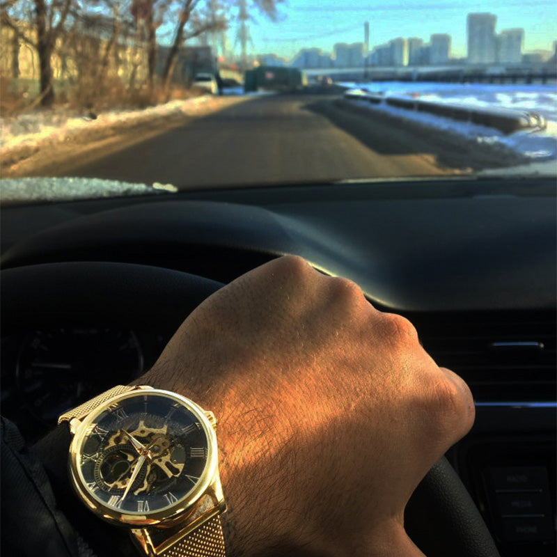 ⏳Offerta speciale a tempo limitato⌛Orologi da uomo scheletrati con lunetta meccanica