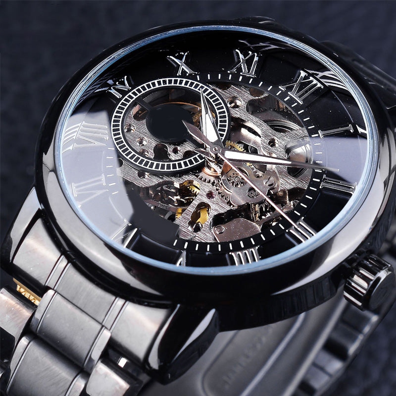 ⏳Offerta speciale a tempo limitato⌛Orologi da uomo scheletrati con lunetta meccanica