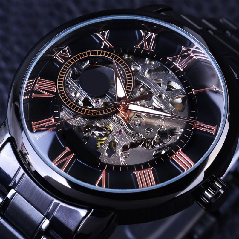 ⏳Offerta speciale a tempo limitato⌛Orologi da uomo scheletrati con lunetta meccanica