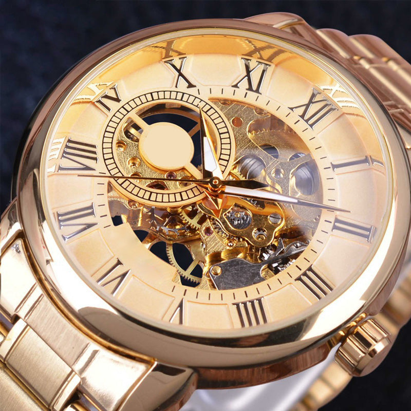 ⏳Offerta speciale a tempo limitato⌛Orologi da uomo scheletrati con lunetta meccanica