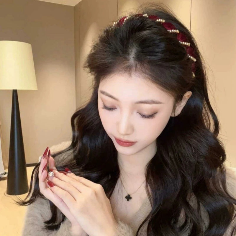 🔥Heißer Verkauf 50% Rabatt🔥Vintage High Cranium Artificial Pearl Hairband