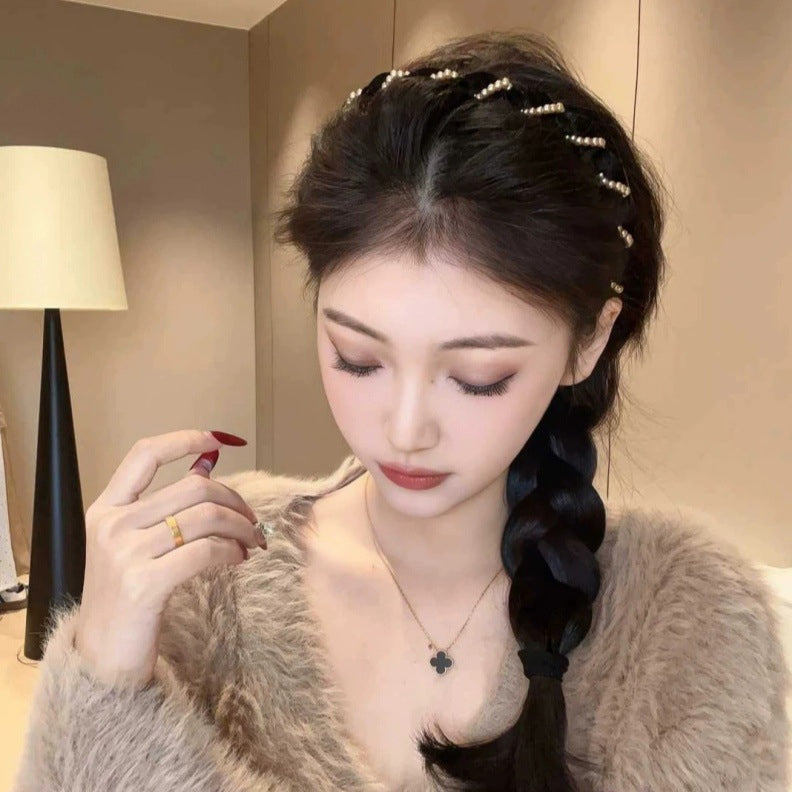 🔥Heißer Verkauf 50% Rabatt🔥Vintage High Cranium Artificial Pearl Hairband