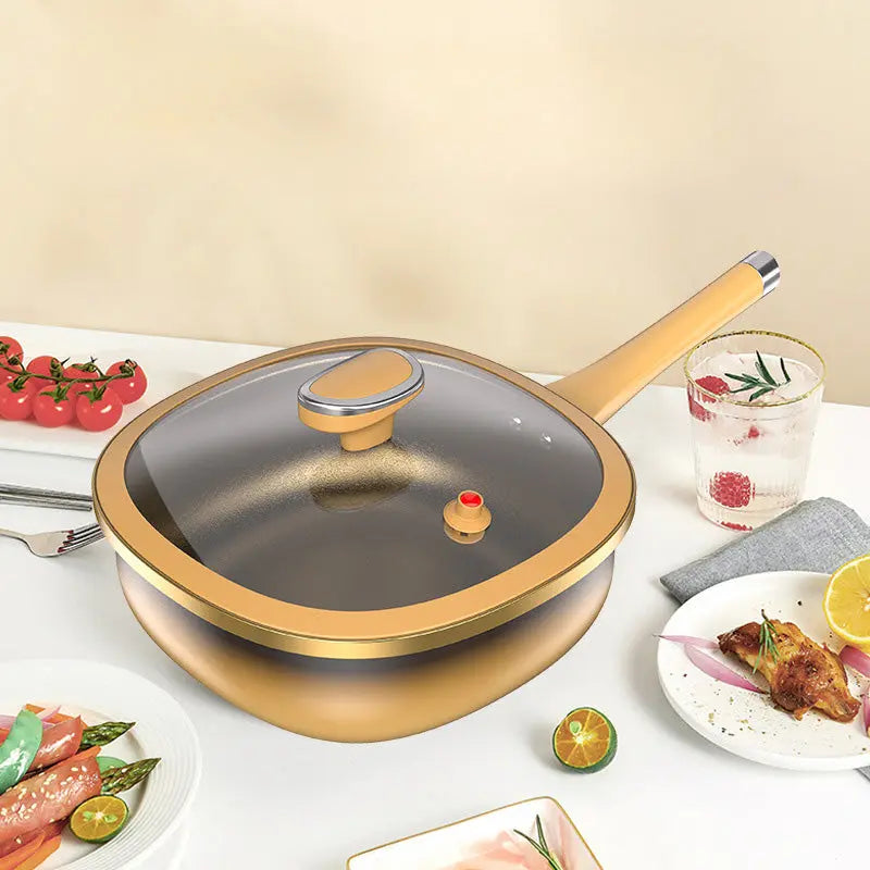 Titan-Keramik Topf mit Deckel 🍳 | Anti-Haft 5x stärker | Für ALLE Herdtypen 🔥