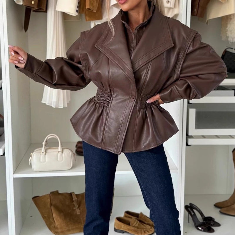 đKlassischer Notched-Lapel-Jacke in Einfarb-Design â Minimalistisch & Hochwertig