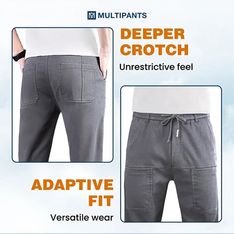 👖Letzter Tag 46% Rabatt🔥MultiPants – strapazierfähige Cargohose mit hoher Elastizität und mehreren Taschen