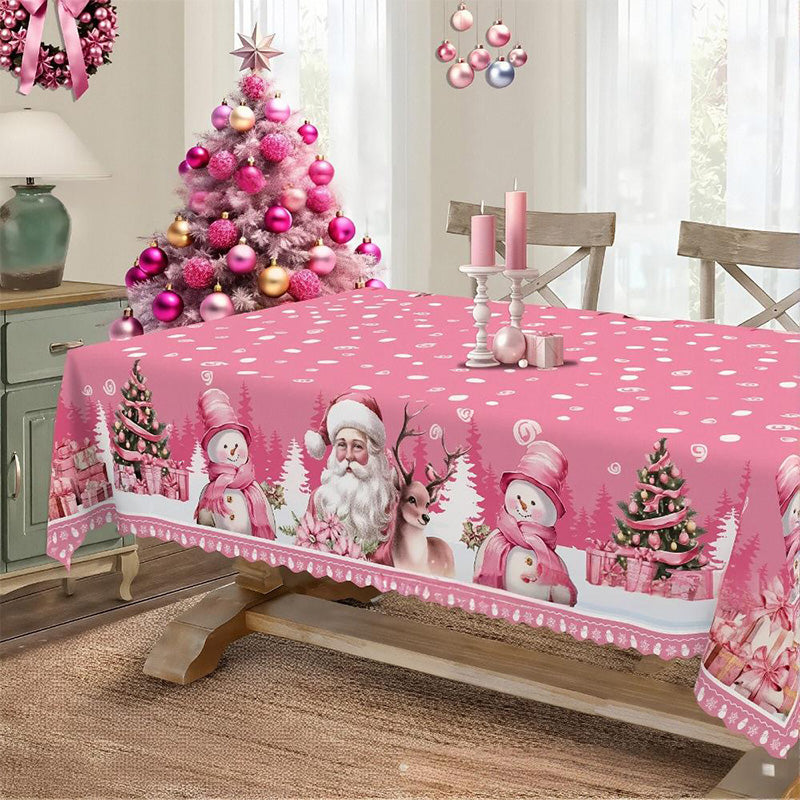 Freudige festliche klassische Weihnachtstischdecke