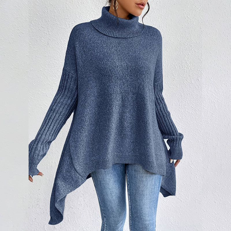 💖 LETZTER TAG DER AKTION – 50 % RABATT 💖 Damenmode Einfarbiger Rollkragenpullover