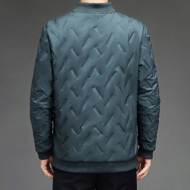 Warmes Geschenk – Herren-Winterjacke im lässigen Stil mit dickem, warmem Stehkragen